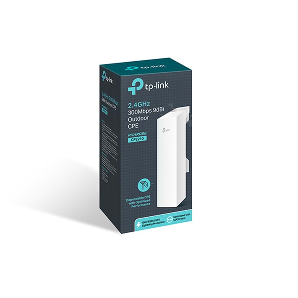 TP-LINK CPE210 9dbi 300mbps 2.4ghz 10+km Harici Access Point