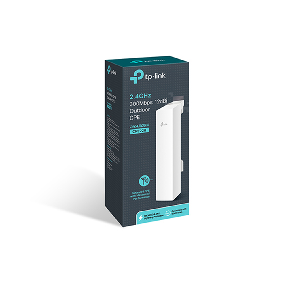 TP-LINK CPE220 12dbi 300mbps 2.4GHZ 10+km Harici Access Point