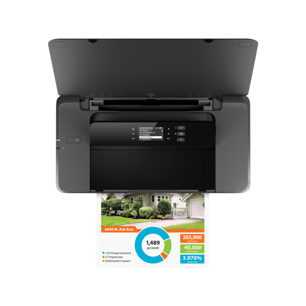 HP A4 Renkli N4K99C Officejet Taşınabilir Bataryalı Yazıcı USB 2.0,Kablosuz 