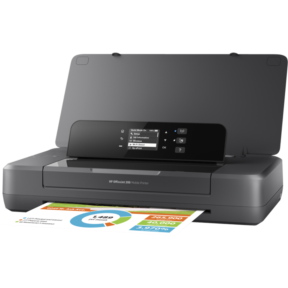HP A4 Renkli N4K99C Officejet Taşınabilir Bataryalı Yazıcı USB 2.0,Kablosuz 