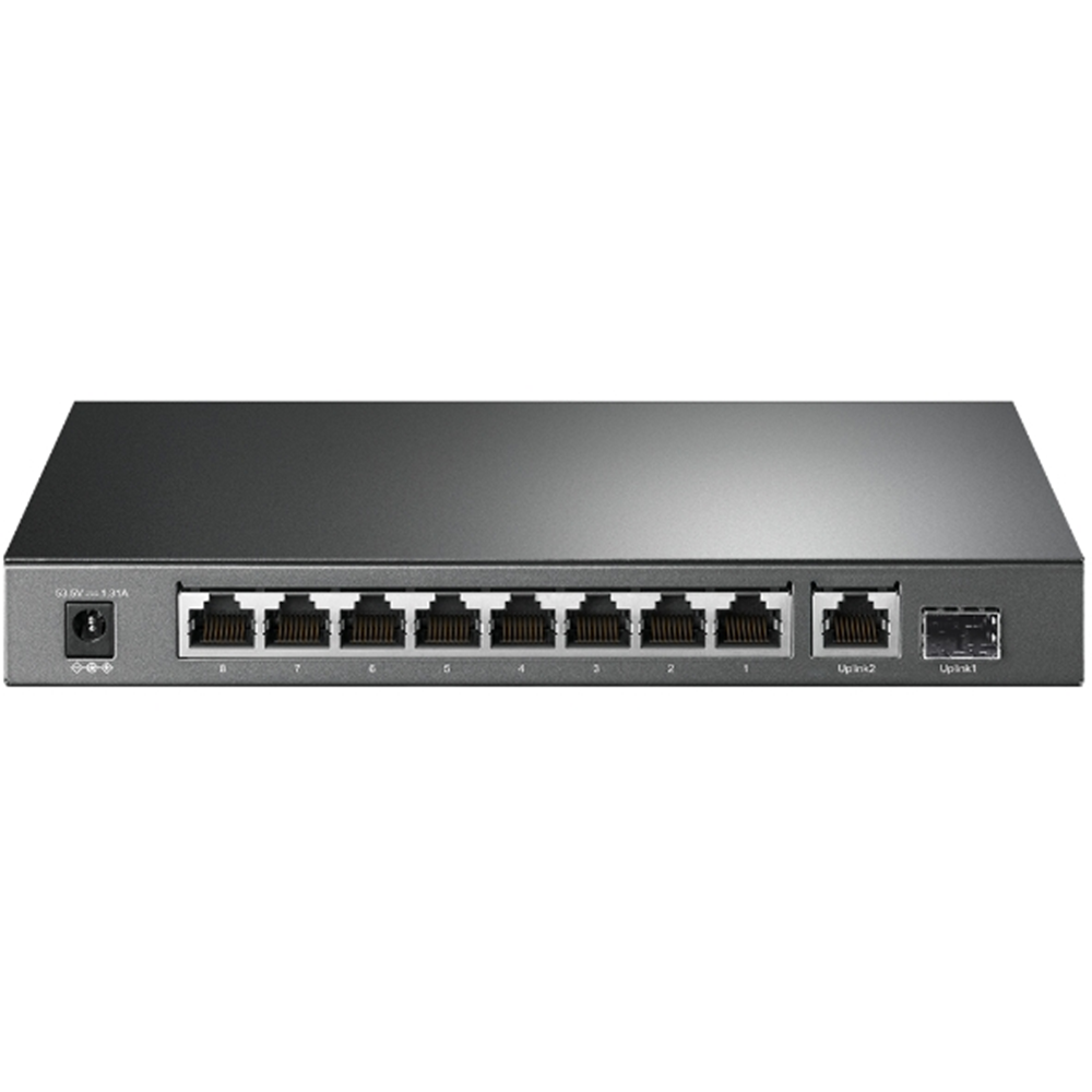 TP-LINK 8port PoE 63w 1-SFP Gigabit Yönetilemez Switch TL-SG1210P