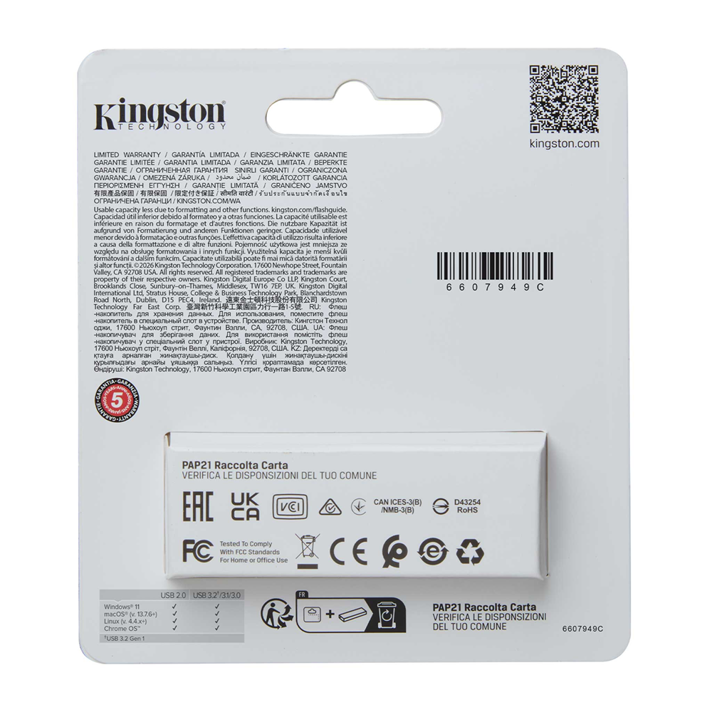 KINGSTON 512GB USB 3.2 EXODIA S DTXS/512GB Taşınabilir Bellek