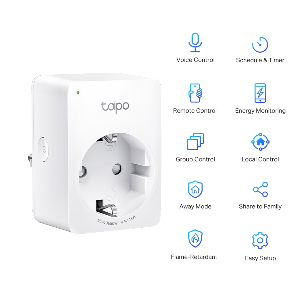 TP-LINK TAPO P110 Mini Akıllı Wi-Fi Priz 1-li paket