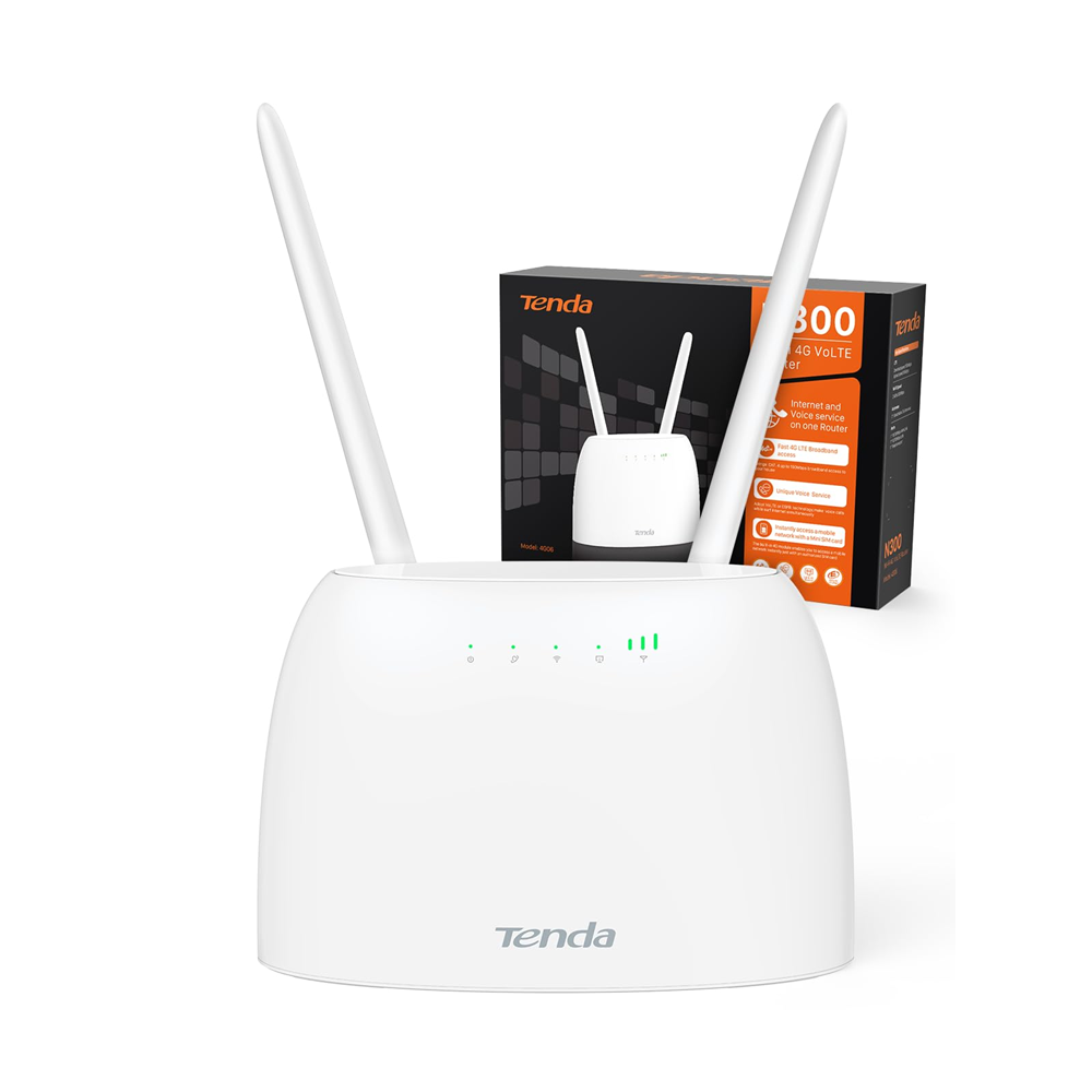 TENDA 4G06 Wıfı4 N300 4G VoLTE Router