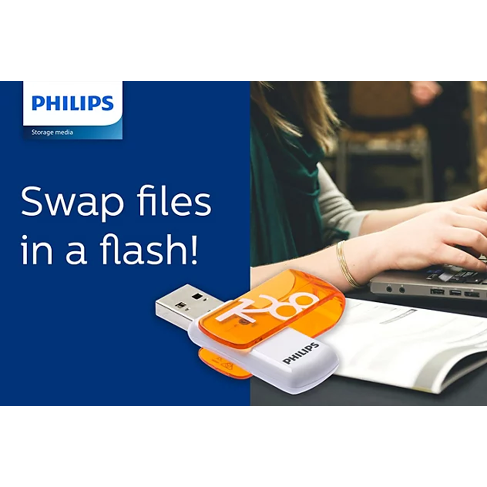 PHILIPS 128GB USB 2.0 Vivid FM12FD05B/00 Turuncu Taşınabilir Bellek