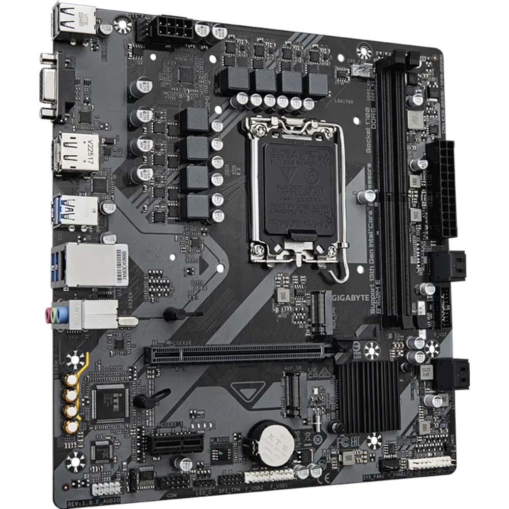 GIGABYTE B760M-E DDR5 HDMI VGA DP PCIe 4.0 16X 1700p mATX