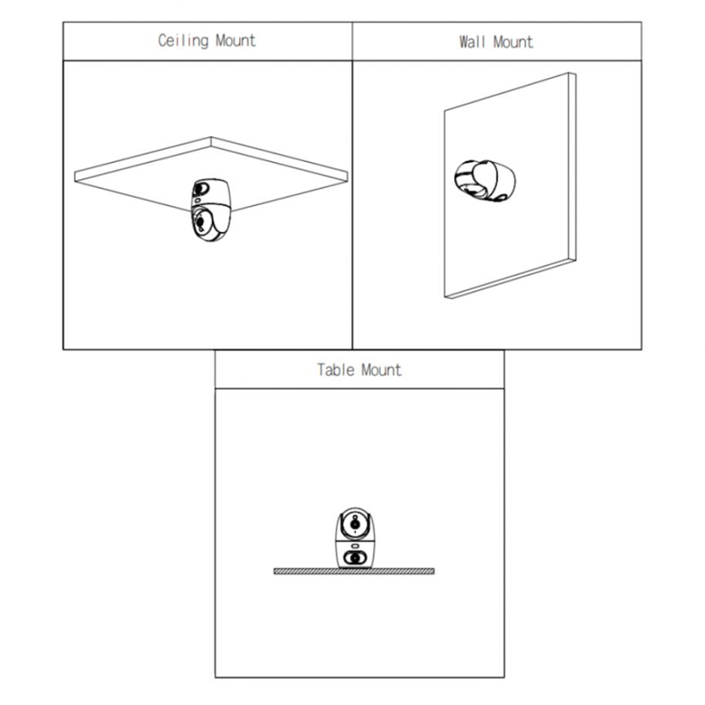 DAHUA 5MP Küp 3.6mm PT IP Kamera IPC-HPT1539DD-STW-5E2