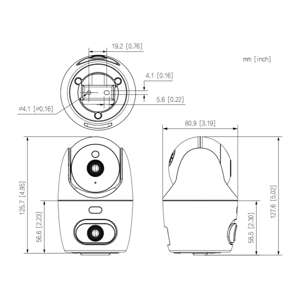 DAHUA 5MP Küp 3.6mm PT IP Kamera IPC-HPT1539DD-STW-5E2