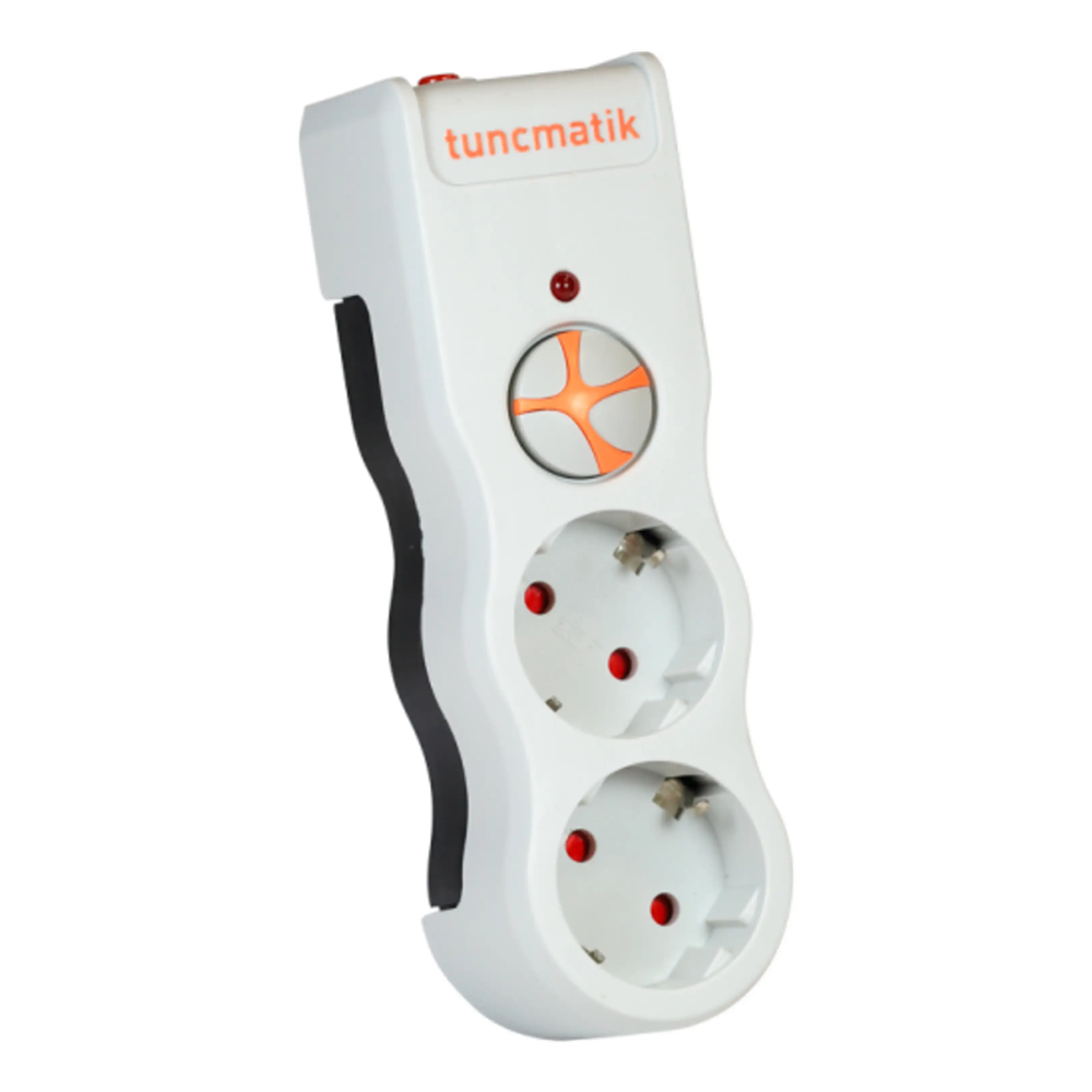 TUNÇMATİK POWERSURGE TSK19021 PLUG-1050 2'li Beyaz Priz