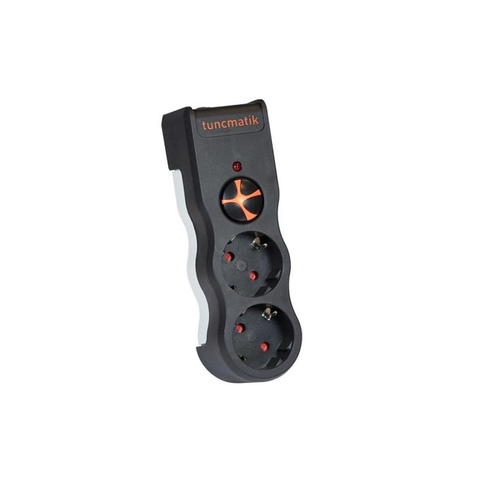 TUNÇMATİK POWERSURGE TSK19022 PLUG-1050 2'li Siyah Priz