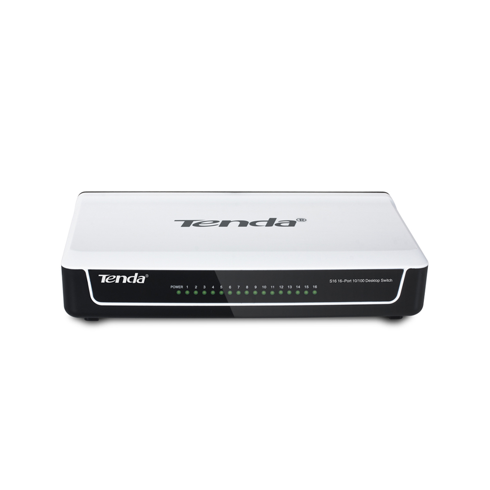 TENDA 16port 10/100 Yönetilemez Switch S16