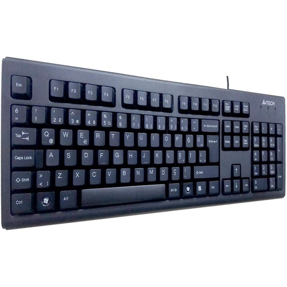 A4TECH KM-720 Kablolu USB Q Trk Siyah Klavye