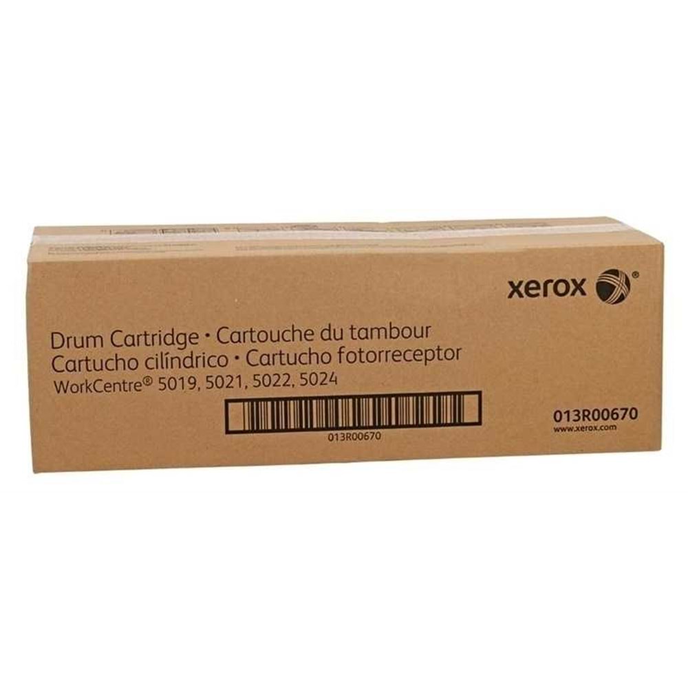 XEROX 013R00670 WorkCentre 5019/5021 Siyah Orijinal Drum Ünitesi Yaklaşık 80.000 Sayfa