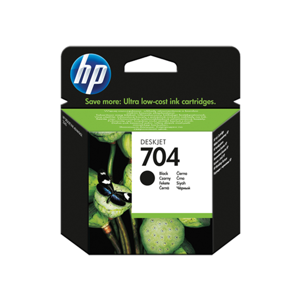HP CN692AE No:704 Siyah Orijinal 6ml Pigment Bazlı Yaklaşık 480 Sayfa Mürekkep Kartuşu