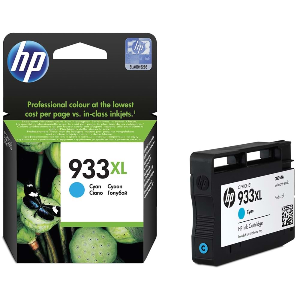 HP 933XL Camgöbeği Orijinal Yüksek Kapasiteli Mürekkep Kartuşu (CN054AE)