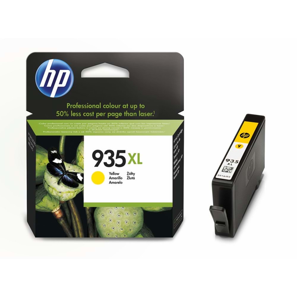 HP C2P26AE No 935XL Sarı Yüksek Kapasiteli Orijinal Mürekkep Kartuşu 825 Sayfa