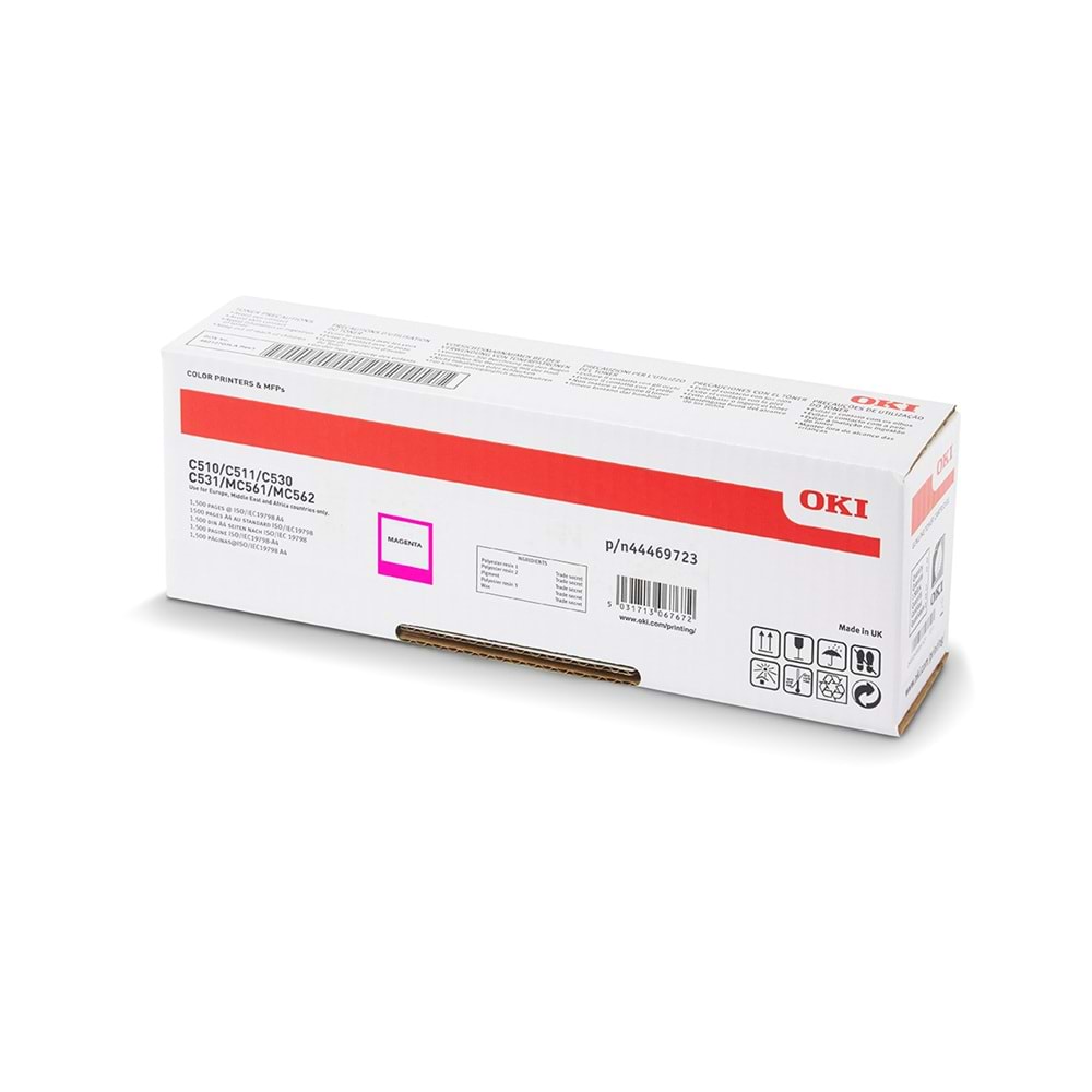 OKI C510/C530/C531/MC561/MC562 5K Macenta (Magenta) Toner (44469723)