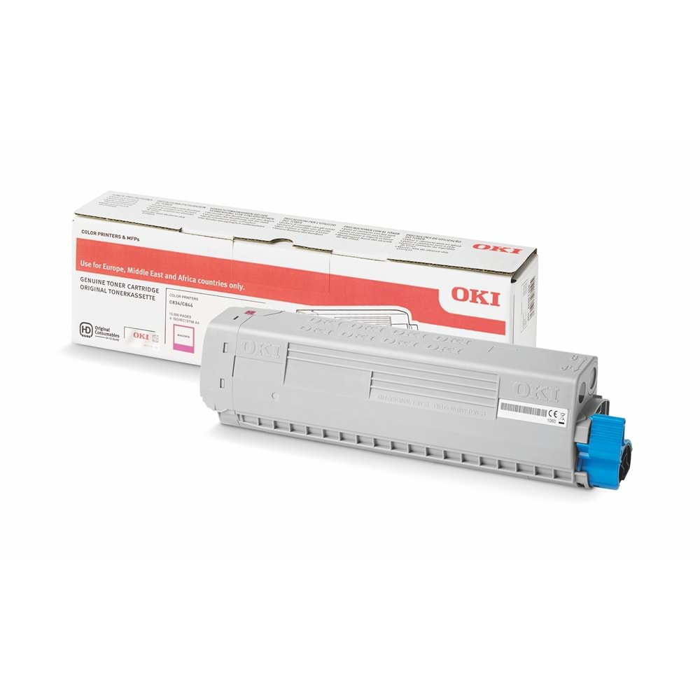 OKI 46861306 C834/C844 Macenta Yüksek Kapasiteli Orijinal Toner 10.000 Sayfa