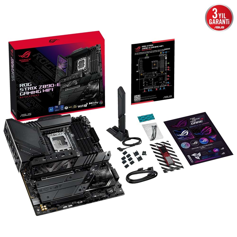 ASUS ROG STRIX Z890-E GAMING WIFI7 DDR5 HDMI-DP TYPEC PCIE 5.0 1851p ATX