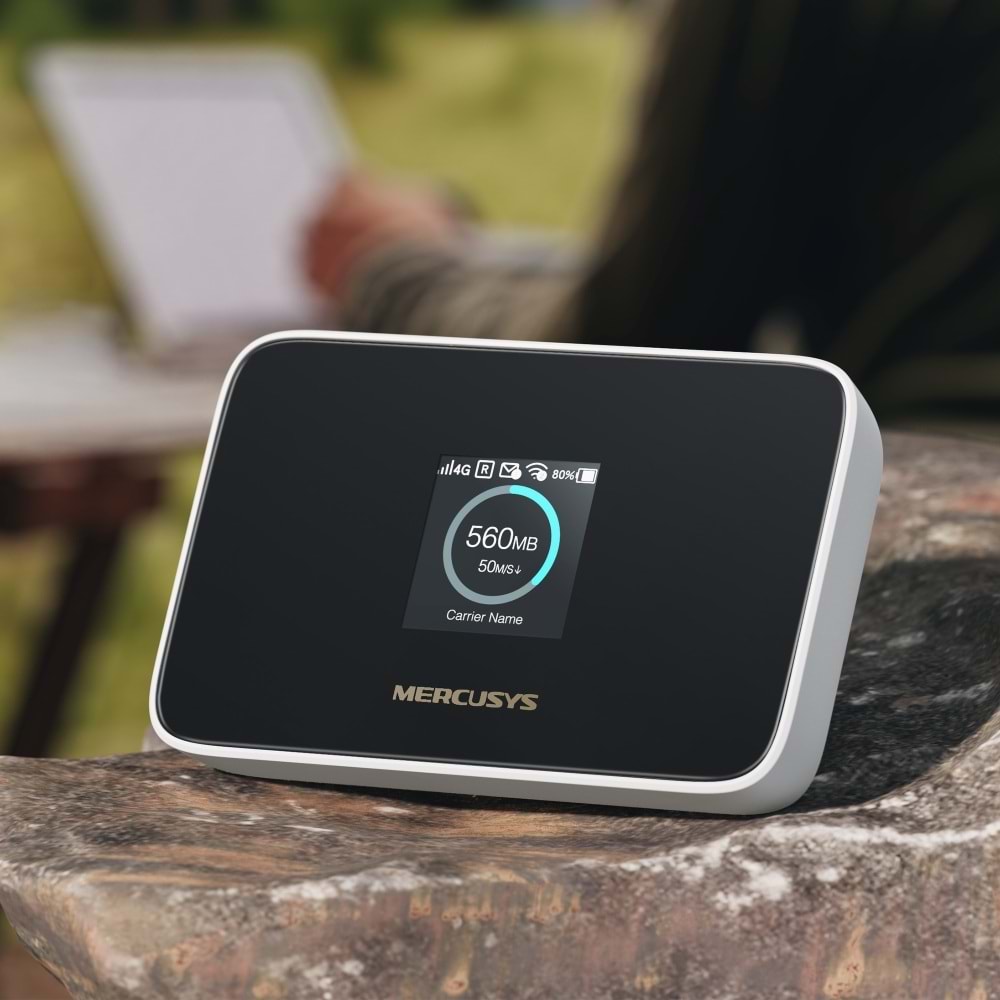 MERCUSYS MT115 4G LTE Wıfı6 AX300 Taşınabilir Router Bataryalı 