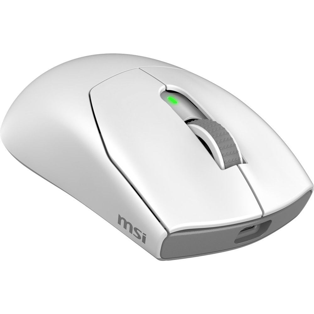 MSI FORGE GM340 W WHITE 12000 DPI PAW3311 57g RGB 2.4GHz / BLUETOOTH 5.2 / USB BEYAZ OYUNCU MOUSE