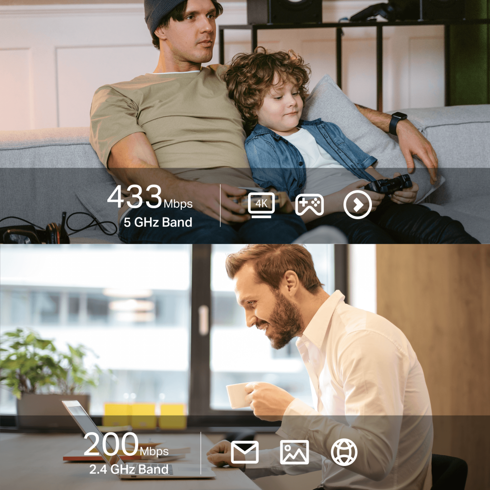 TP-LINK ARCHER T600UB NANO WIFI5 AC600 Bluetooth Kablosuz Ağ Adaptörü 