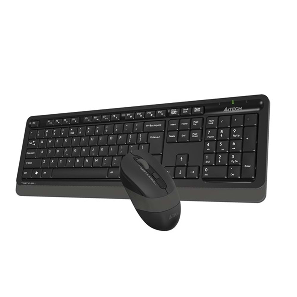 A4TECH FG1010 Kablosuz Q Trk Siyah/Gri Klavye - Mouse Set