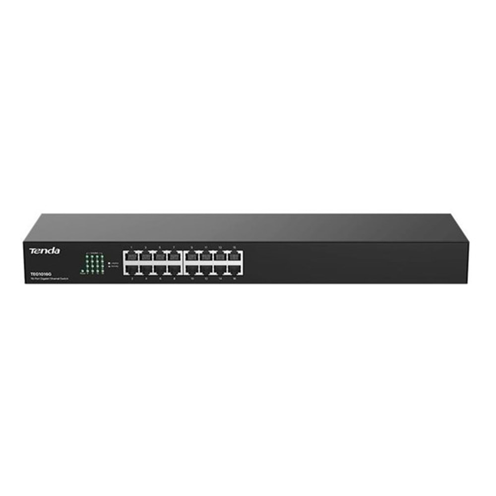 TENDA 16port Gigabit Yönetilemez Switch Çelik Kasa TEG1016G