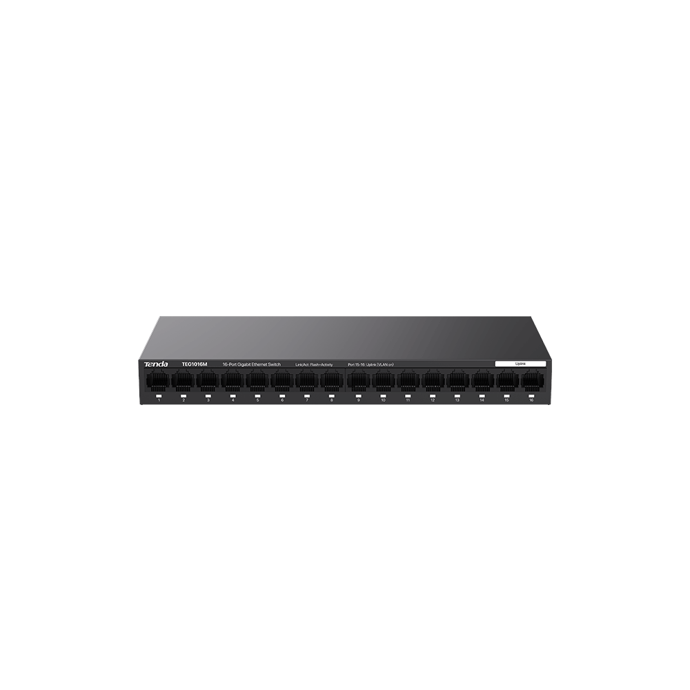 TENDA 16port GIGABIT Yönetilemez Switch Masaüstü TEG1016M