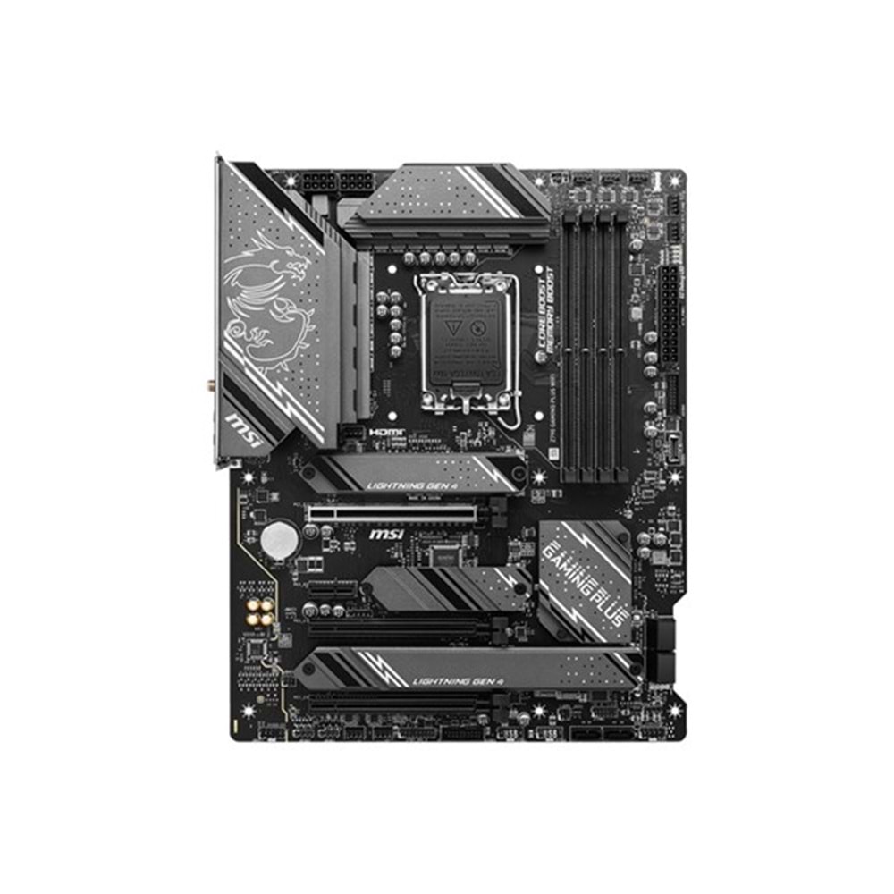 MSI Z790 GAMING PLUS WIFI DDR5 HDMI DP PCIe 16X v4.0 1700p ATX 