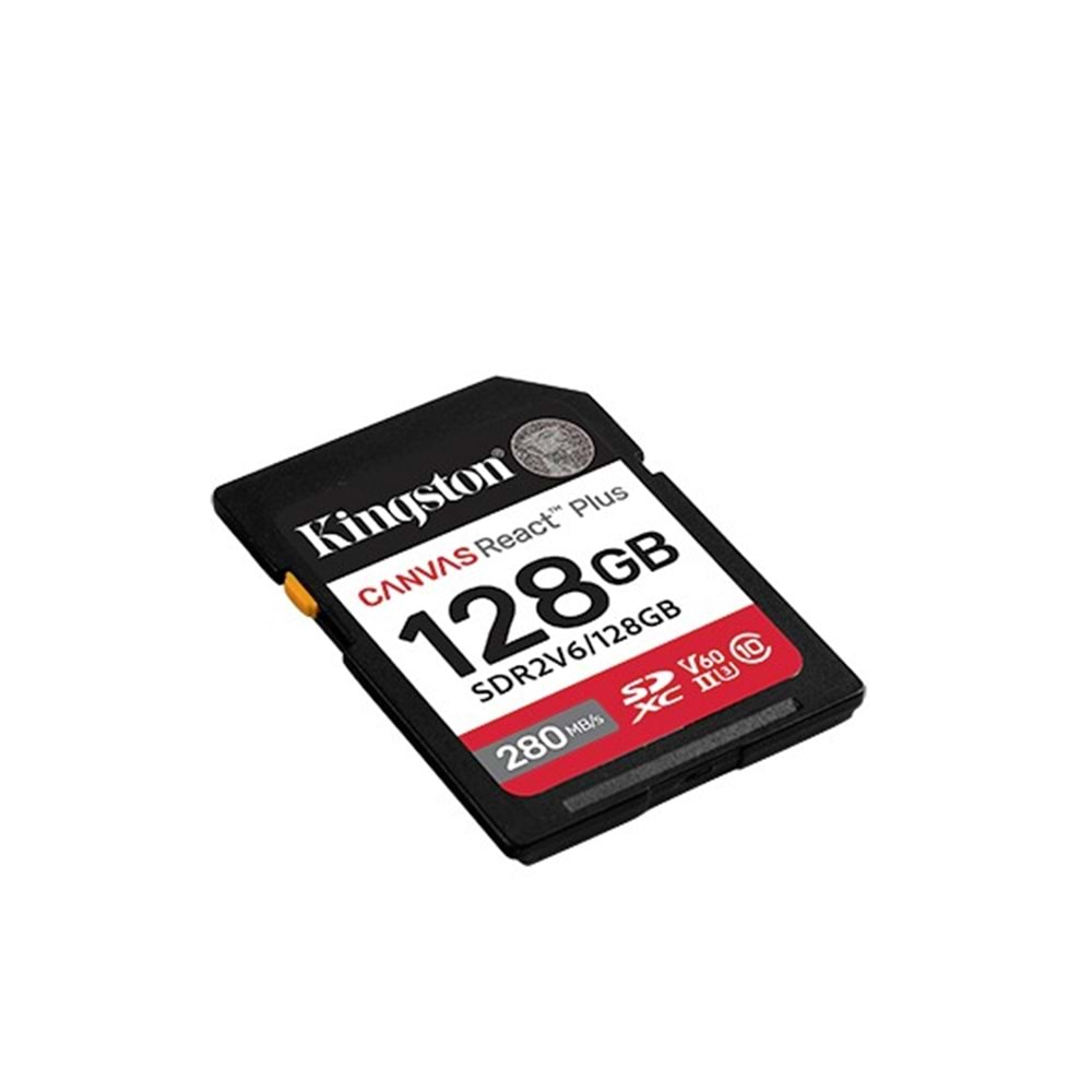 KINGSTON 128GB SDXC SD Kart React+ SDR2V6/128GB