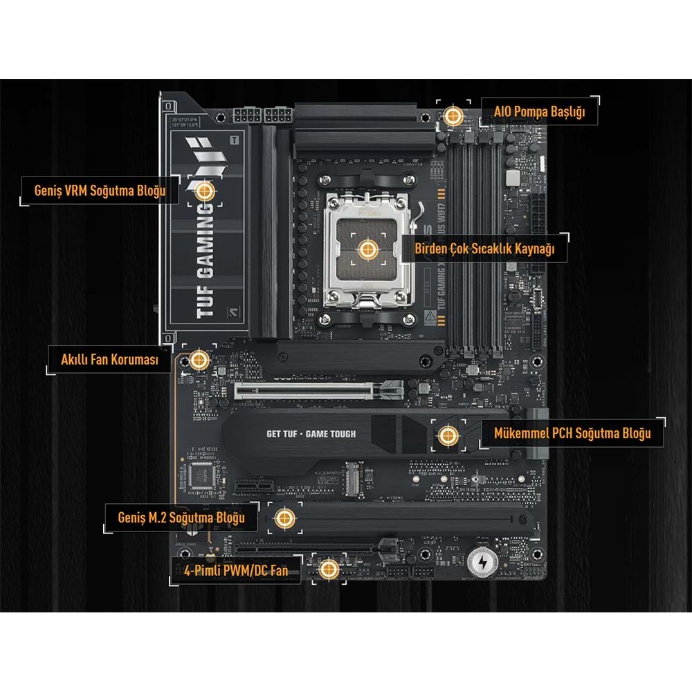 ASUS ROG STRIX X870E-E GAMING WIFI-7 DDR5 HDMI DP PCIE 5.0 AM5 ATX
