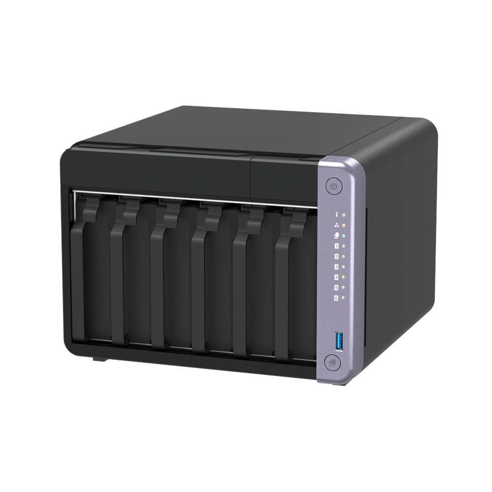 QNAP 6diskli Alpine AL524 QC-4GB RAM-2-10GbE SFP+ Nas Server TS-632X