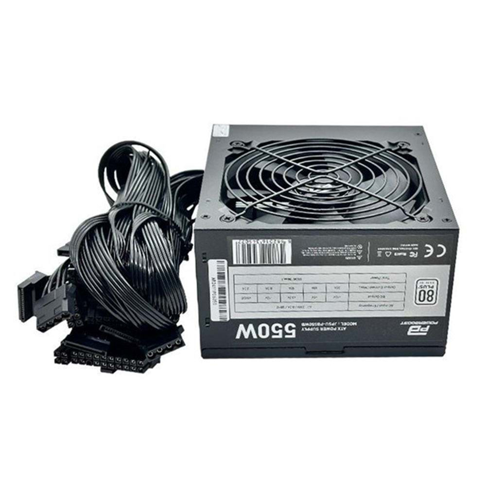 POWERBOOST 550W 80+ PB550WB 12cm Fanlı Power Supply