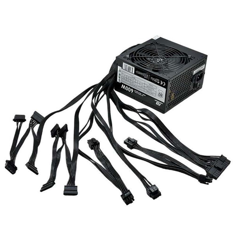 POWERBOOST 600W 80+ PB600WB 12cm Fanlı Power Supply