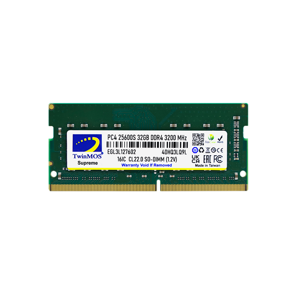 TWINMOS 32GB DDR4 3200MHZ NOTEBOOK RAM VALUE MDD432GB3200N