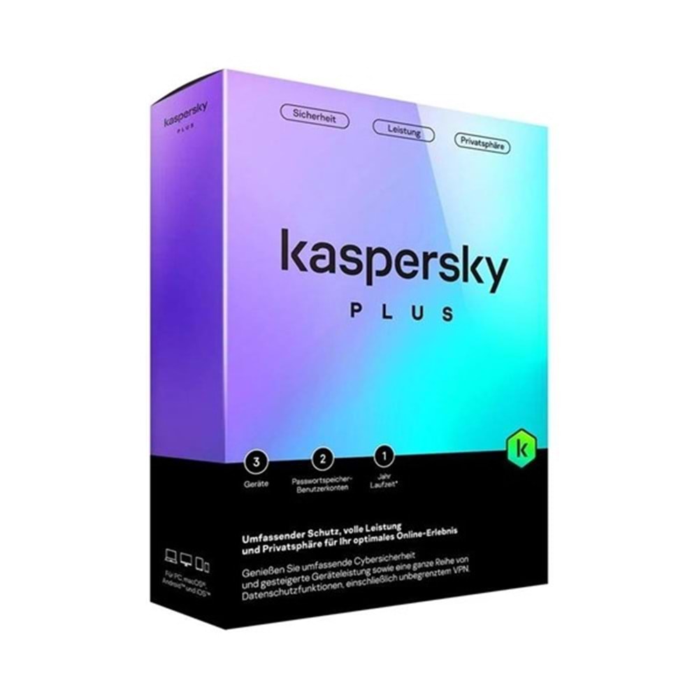 KASPERSKY Plus Trk 2 yıl 1 kullanıcı Antivirüs Programı (Internet Security)