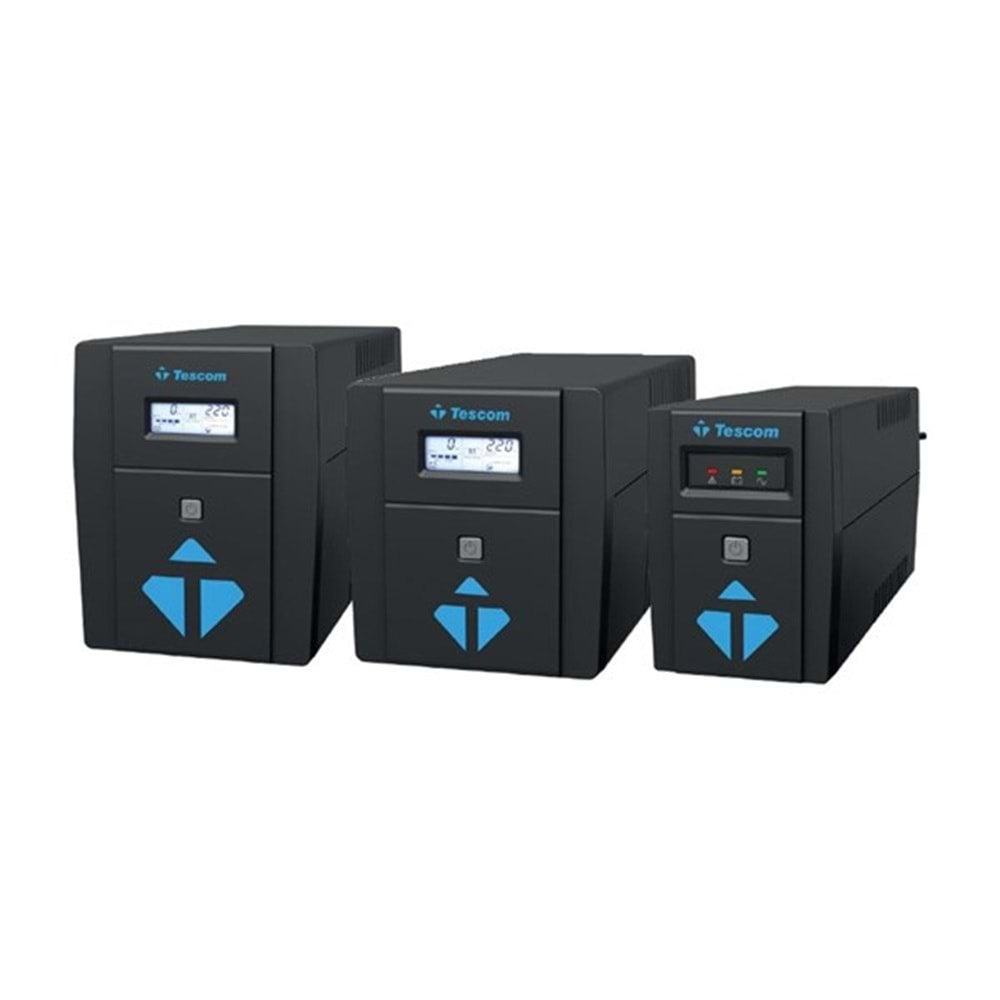 TESCOM 1500VA LEO+ LEO1500AP Modem Protect Lcd Ekran Line Interactive Ups