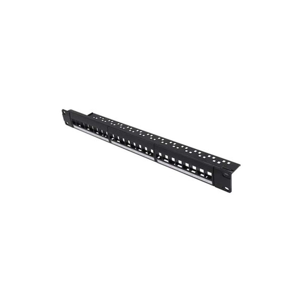 PG 1U 24port Cat6 Utp Boş Patch Panel PG-24-B