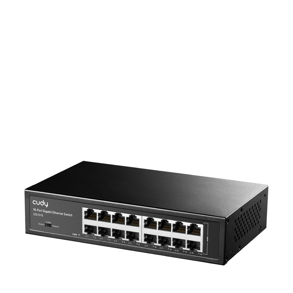 CUDY 16port Gigabit Yönetilemez Switch Metal Kasa GS1016 