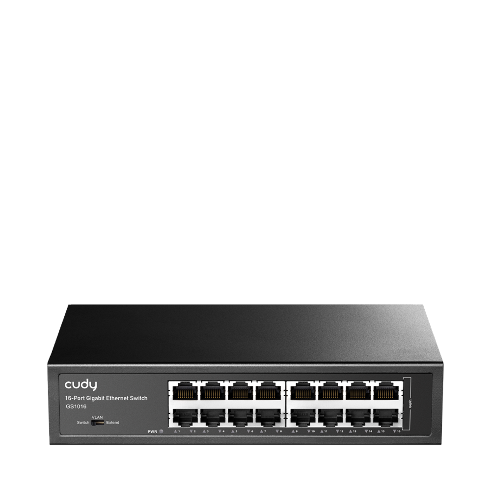 CUDY 16port Gigabit Yönetilemez Switch Metal Kasa GS1016 