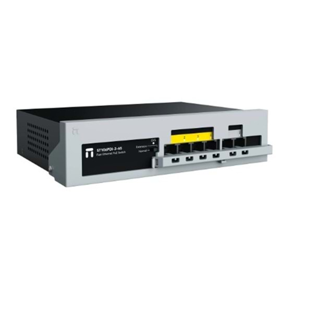 STONET 6port PoE 65W 2-Uplink 10/100 Yönetilemez Switch ST106PDI-2-65