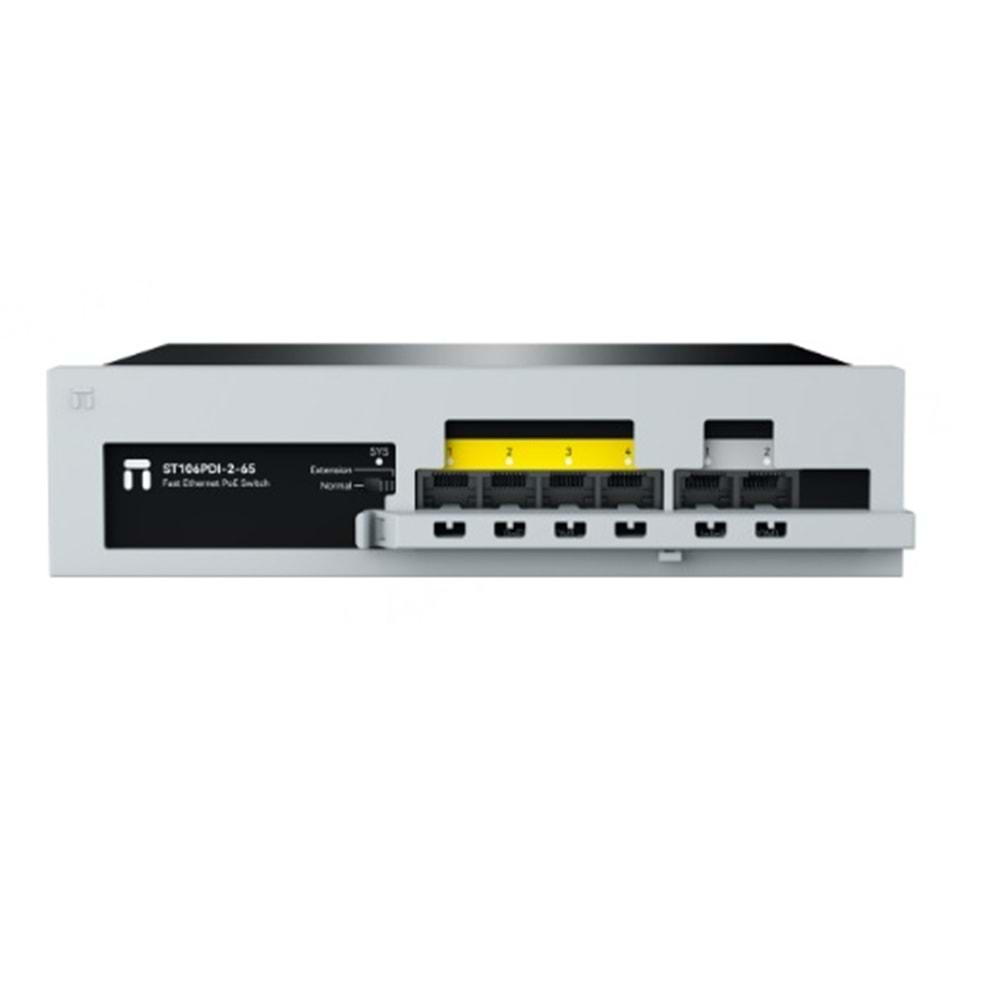 STONET 6port PoE 65W 2-Uplink 10/100 Yönetilemez Switch ST106PDI-2-65