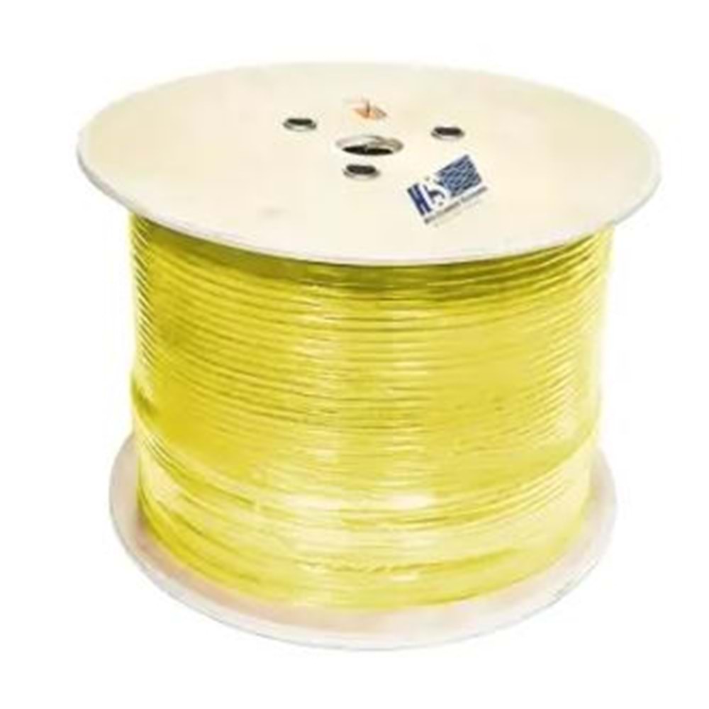 HCS 500metre H06-00402-DP8-FV0000 CAT6 UTP 4x2x23AWG LS0H Sarı/Lszh Network Kablosu