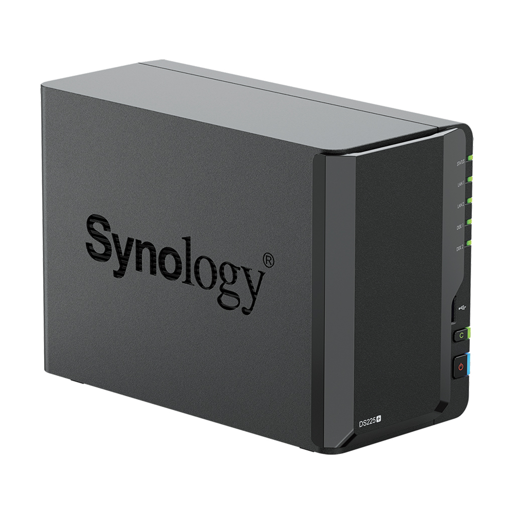 SYNOLOGY 2diskli Celeron QC-2GB RAM-2.5GbE Nas Server DS225 PLUS