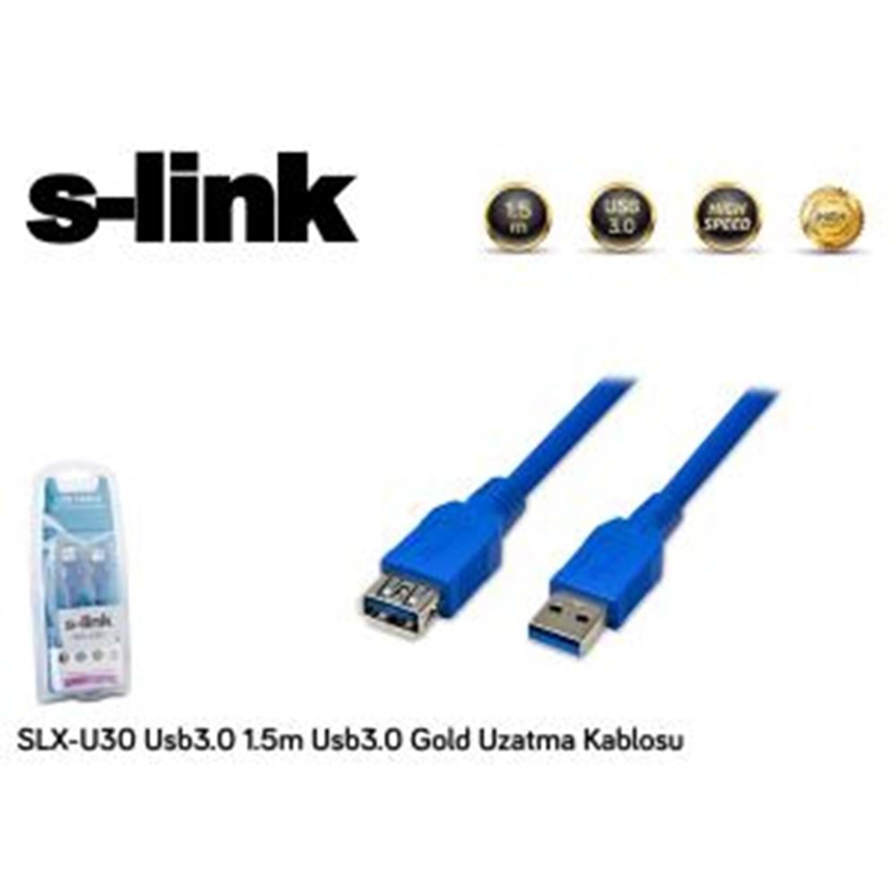S-LINK 1.5metre SLX-U35 USB 3.0 Yazıcı Kablosu 