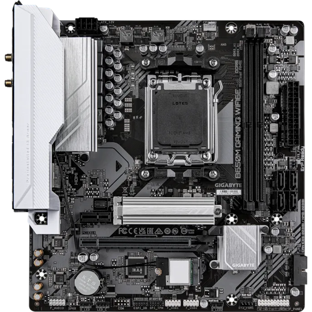GIGABYTE B650M GAMING PLUS WIFI6E DDR5 HDMI-DP TYPEC PCIE 4.0 AM5 mATX