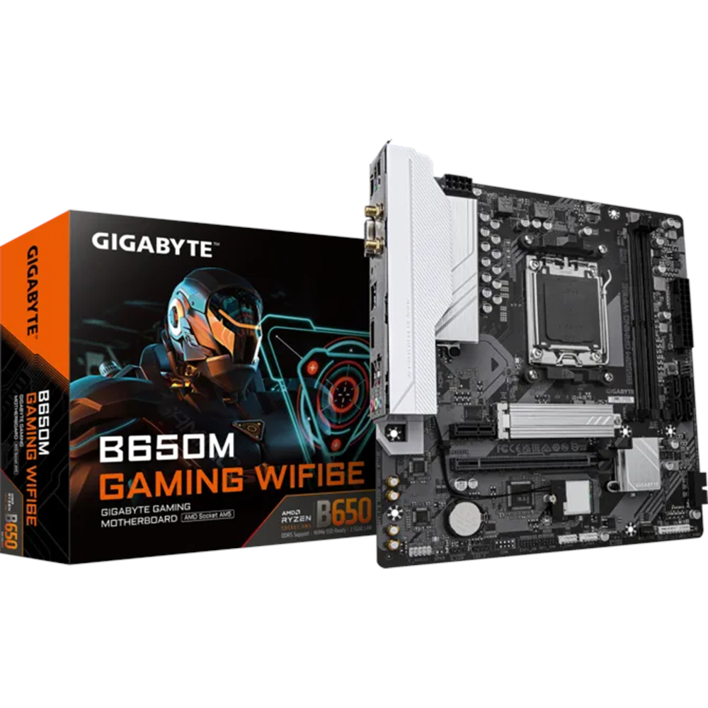 GIGABYTE B650M GAMING PLUS WIFI6E DDR5 HDMI-DP TYPEC PCIE 4.0 AM5 mATX