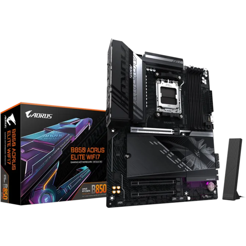GIGABYTE B850 AORUS ELITE WIFI7 DDR5 HDMI-DP TYPEC PCIE 5.0 AM5 ATX 