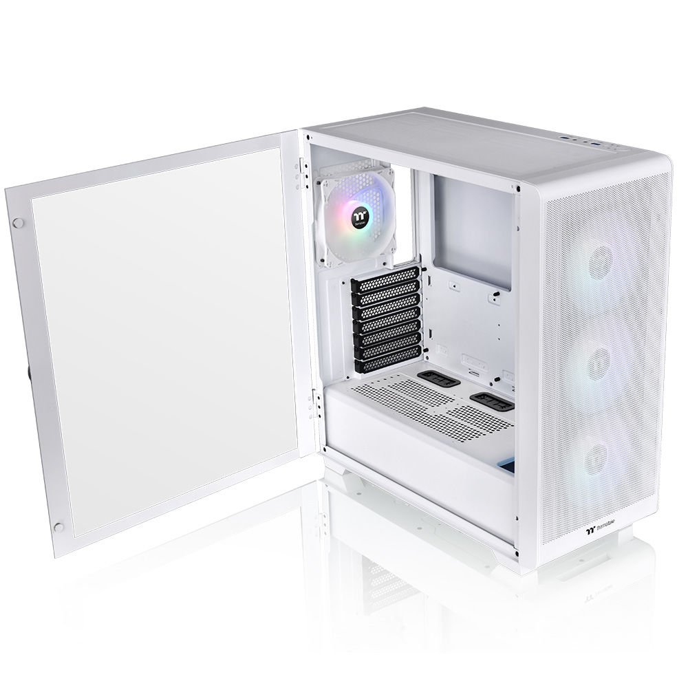 THERMALTAKE 750W 80+ BRONZE S250 CA-3Y6-75M6WE-00 4-ARGB Fanlı Gaming Mid-Tower PC Kasası Beyaz